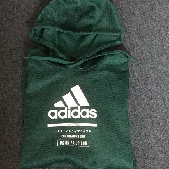 Adidas Forest Green Hoodie. - Picture 1 of 4